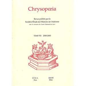 Chrysopoeia. Vol. 7: 2000-2003