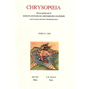 Chrysopoeia. Vol. 2: 1988